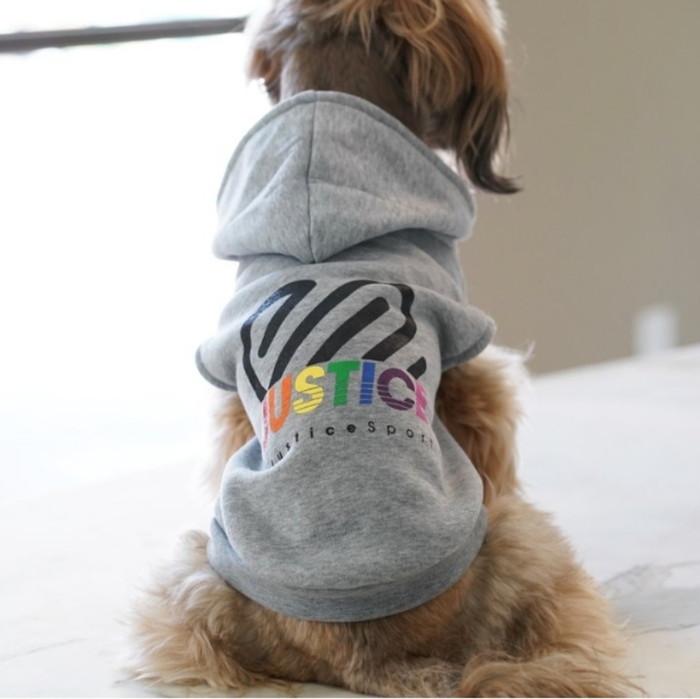 NWOT* JUSTICE* PET APPAREL IN HEATHER GREY!